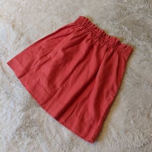 🏵️ J Crew Coral Skirt Size 4